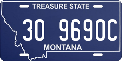 MT license plate 309690C