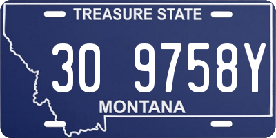 MT license plate 309758Y