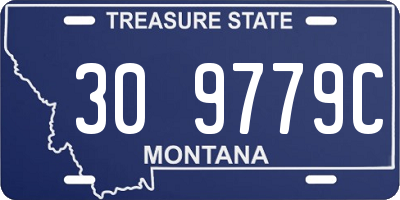 MT license plate 309779C