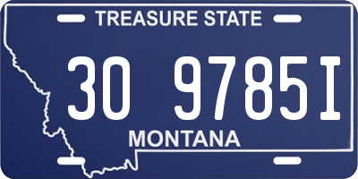MT license plate 309785I