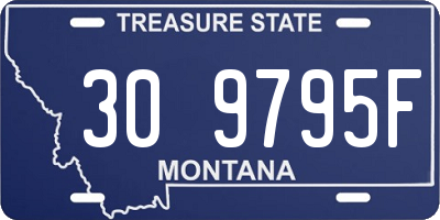 MT license plate 309795F