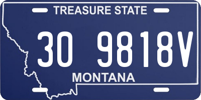 MT license plate 309818V