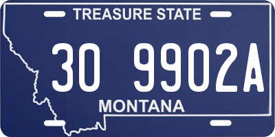 MT license plate 309902A
