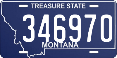 MT license plate 346970