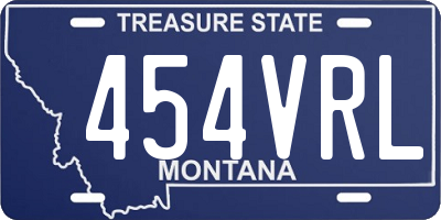 MT license plate 454VRL