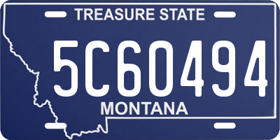 MT license plate 5C60494