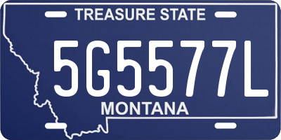 MT license plate 5G5577L