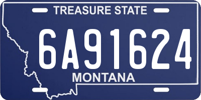 MT license plate 6A91624