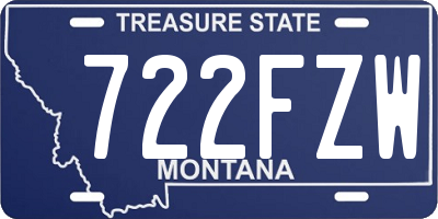 MT license plate 722FZW