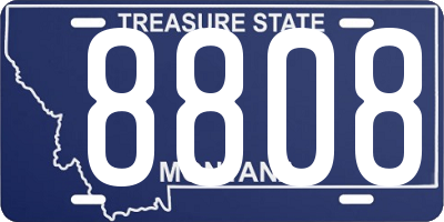 MT license plate 8808