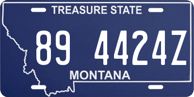 MT license plate 894424Z