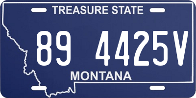 MT license plate 894425V