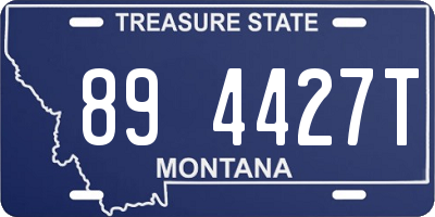 MT license plate 894427T