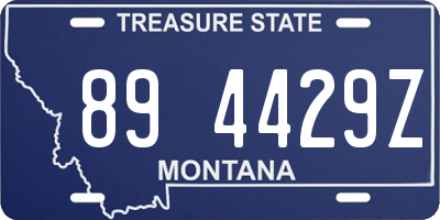MT license plate 894429Z