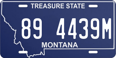 MT license plate 894439M