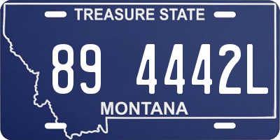 MT license plate 894442L