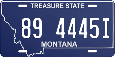 MT license plate 894445I