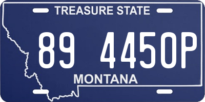 MT license plate 894450P