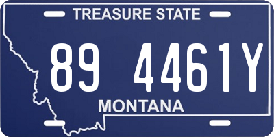 MT license plate 894461Y