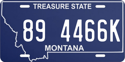 MT license plate 894466K