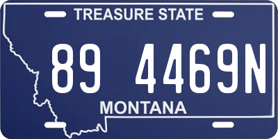 MT license plate 894469N