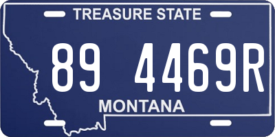 MT license plate 894469R