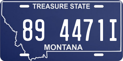 MT license plate 894471I