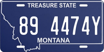 MT license plate 894474Y