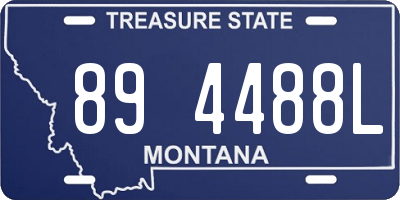 MT license plate 894488L