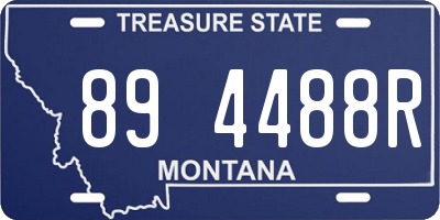 MT license plate 894488R