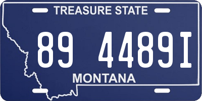 MT license plate 894489I