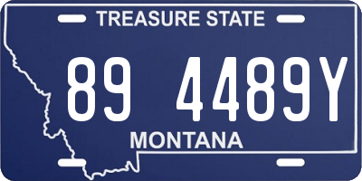 MT license plate 894489Y