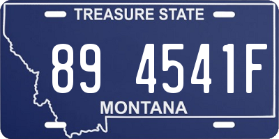 MT license plate 894541F