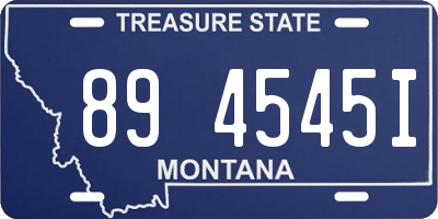 MT license plate 894545I