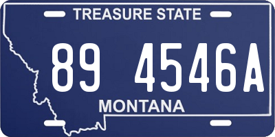 MT license plate 894546A