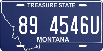 MT license plate 894546U