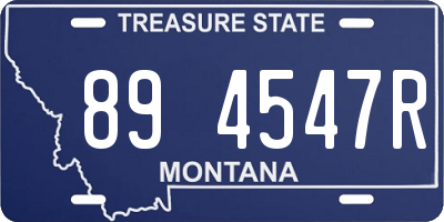 MT license plate 894547R