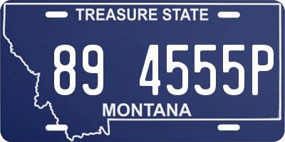 MT license plate 894555P