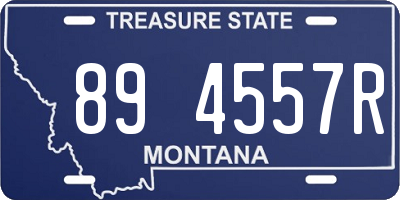 MT license plate 894557R