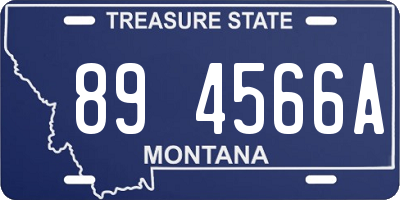 MT license plate 894566A