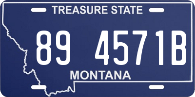 MT license plate 894571B