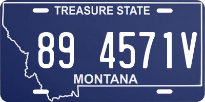 MT license plate 894571V