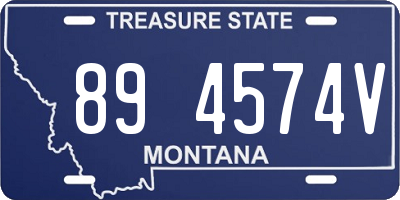 MT license plate 894574V