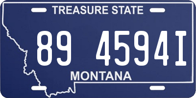 MT license plate 894594I