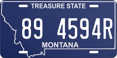 MT license plate 894594R