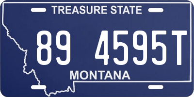 MT license plate 894595T
