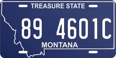 MT license plate 894601C