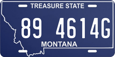 MT license plate 894614G