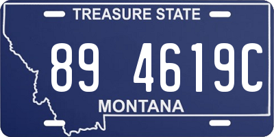 MT license plate 894619C