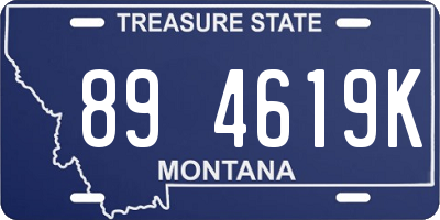 MT license plate 894619K